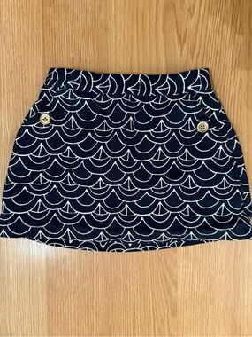 Janie and Jack Navy Sailboat Mini Skirt 2T